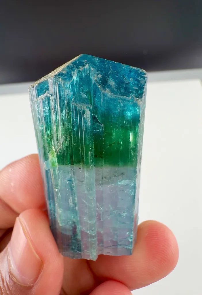 Blue green Tourmaline from Afghanistan - image 4