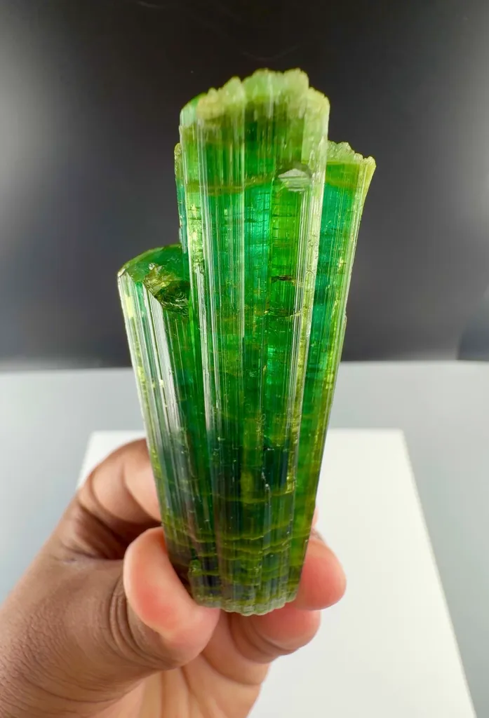 Blue green Tourmaline from Afghanistan image