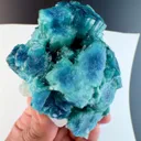 Blue indicolite tourmaline crystal specimen - image 2