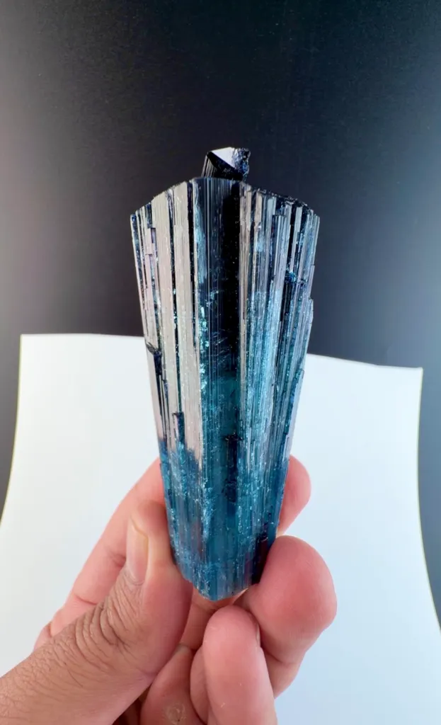 Blue indicolite Tourmaline from Afghanistan - image 2