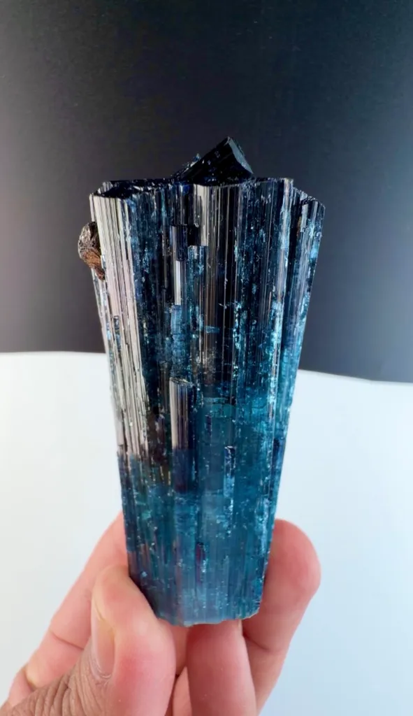 Blue indicolite Tourmaline from Afghanistan image