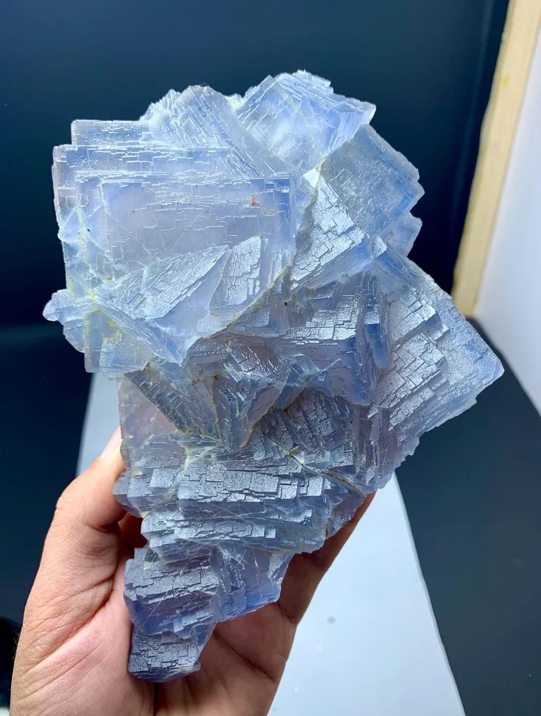 Blue line Phantom Fluorite from Pakistan - image 3