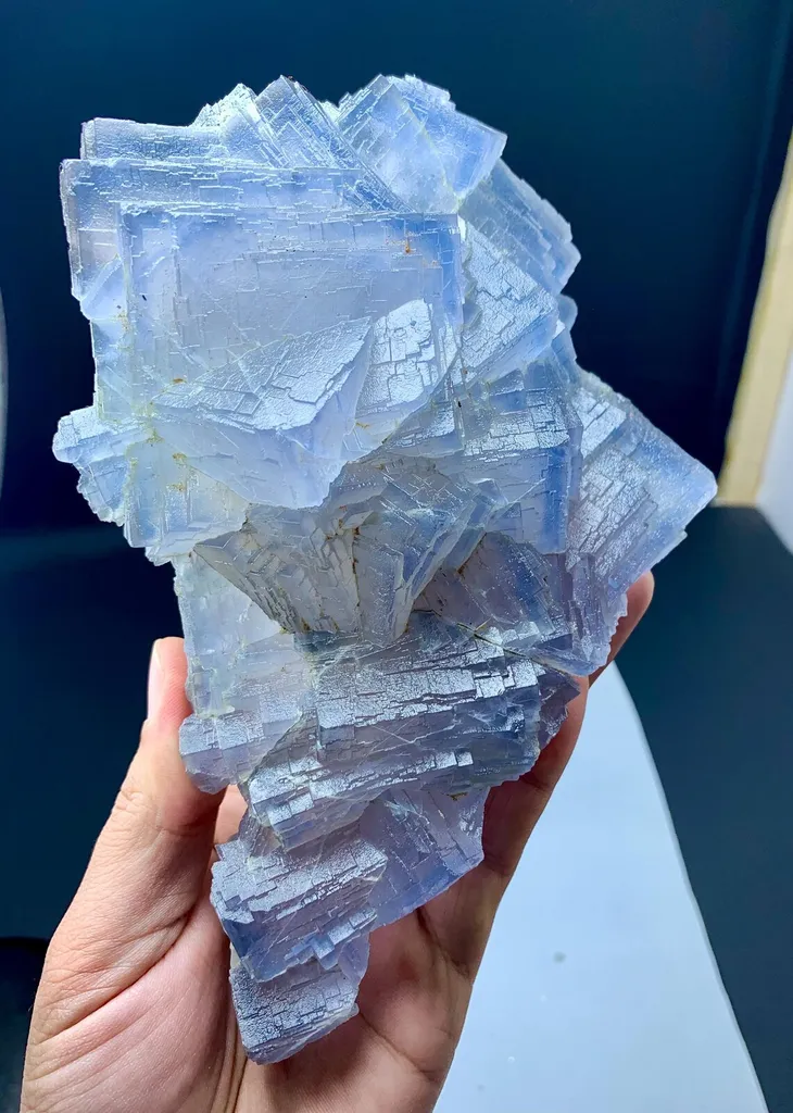 Blue line Phantom Fluorite from Pakistan - image 5