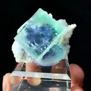 Blue Phantom Fluorite comes from Yaogangxian, Hunan 45*30*30 MM - image 2