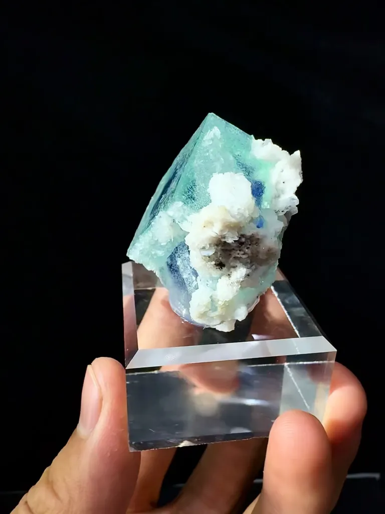 Blue Phantom Fluorite comes from Yaogangxian, Hunan 45*30*30 MM - image 4
