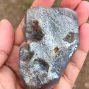 Blue quartz with Coating Calcite from India - image 7