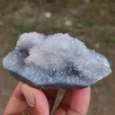 Blue quartz with Coating Calcite from India - image 3