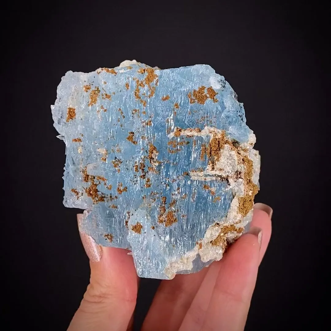 Blue Topaz and Zanazziite - image 1