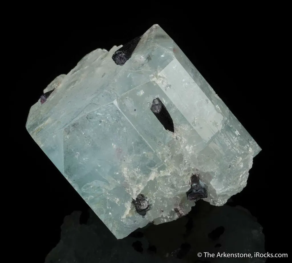Blue Topaz with Tourmaline image