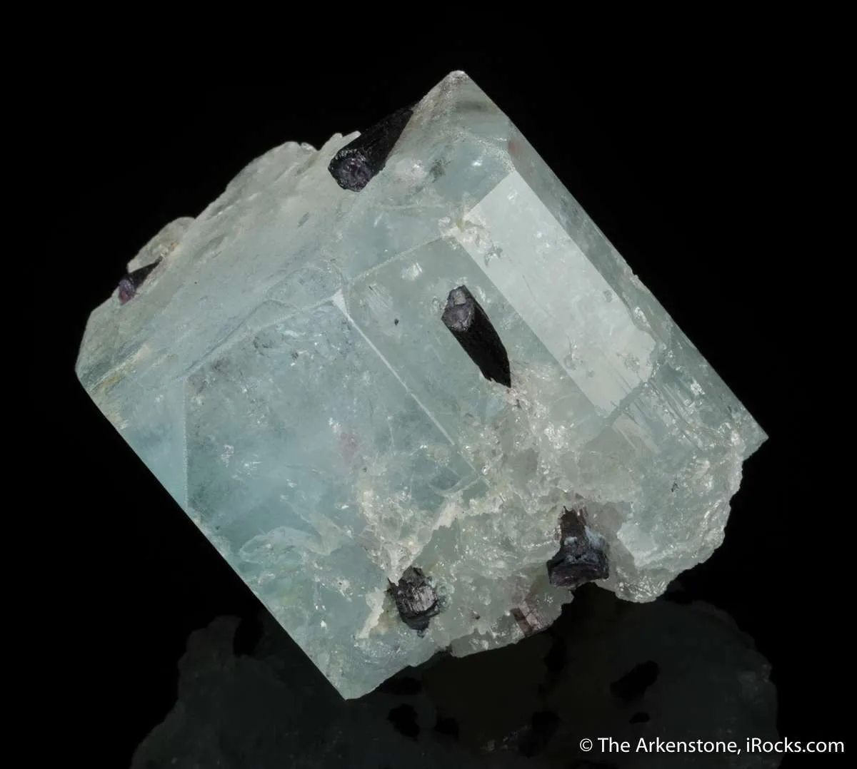Blue Topaz with Tourmaline - image 1