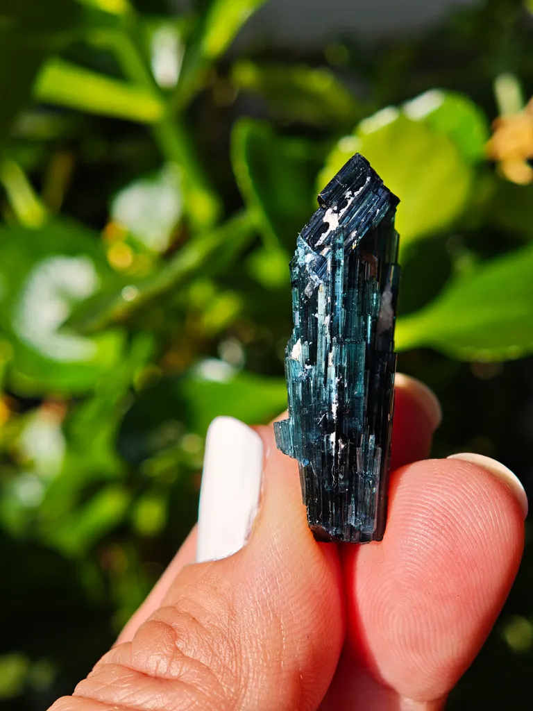 Blue Tourmaline from Mina Gerais, Brazil. Indicolite blue tourmaline showcases incredible colour, luster and translucency. - image 5