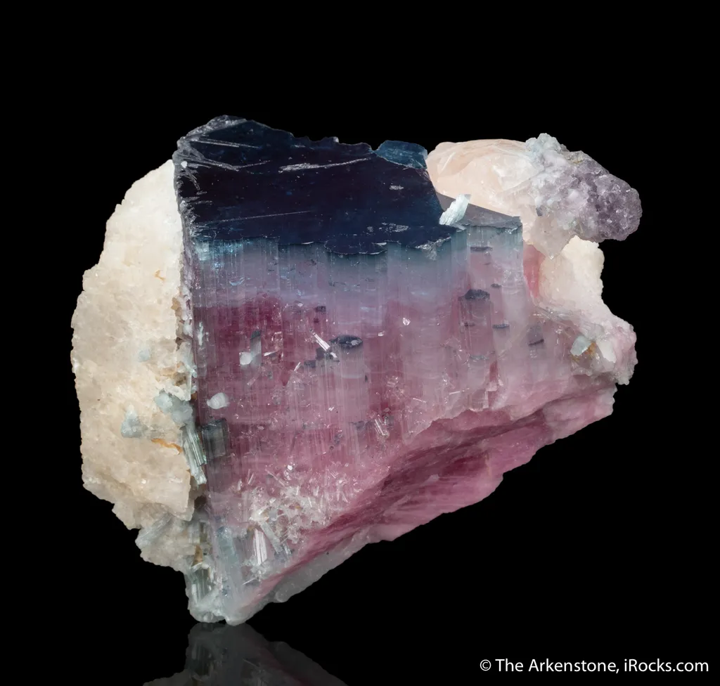 Bluecap Tourmaline with Morganite (1972 pocket) - image 2