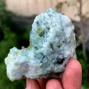 Bluish Green Tourmaline Crystal on Matrix from Afghanistan - image 4