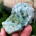 Bluish Green Tourmaline Crystal on Matrix from Afghanistan - image 3