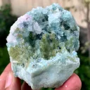 Bluish Green Tourmaline Crystal on Matrix from Afghanistan - image 2