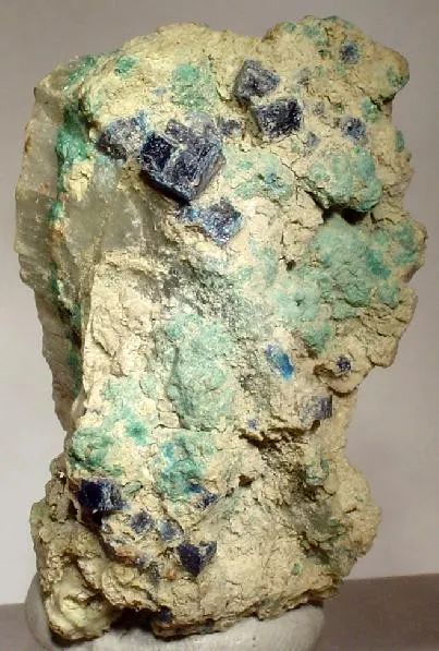 Boleite, Atacamite, Gypsum image