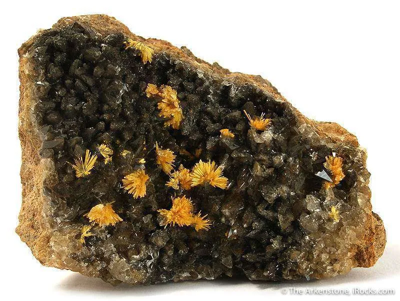 Boltwoodite on Calcite image