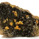 Boltwoodite on Calcite - image 1