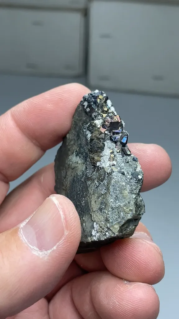 Bornite after Chalcocite with Calcite - image 2