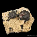 Bornite and Baryte on Quartz - image 1