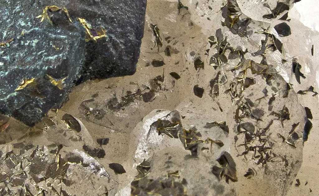 Bornite on Calcite - image 2