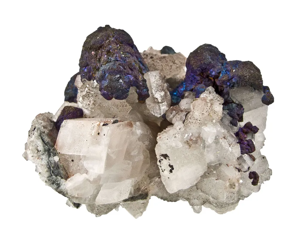 Bornite on Calcite - image 5