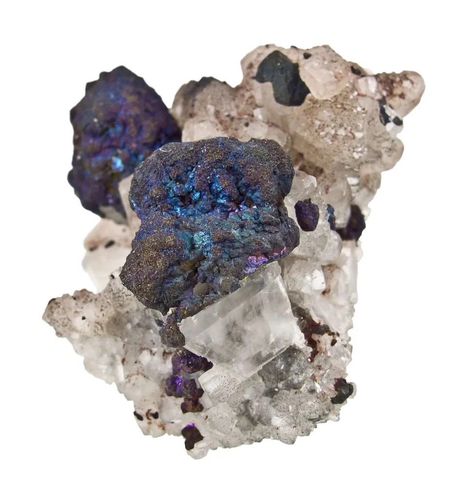 Bornite on Calcite - image 3