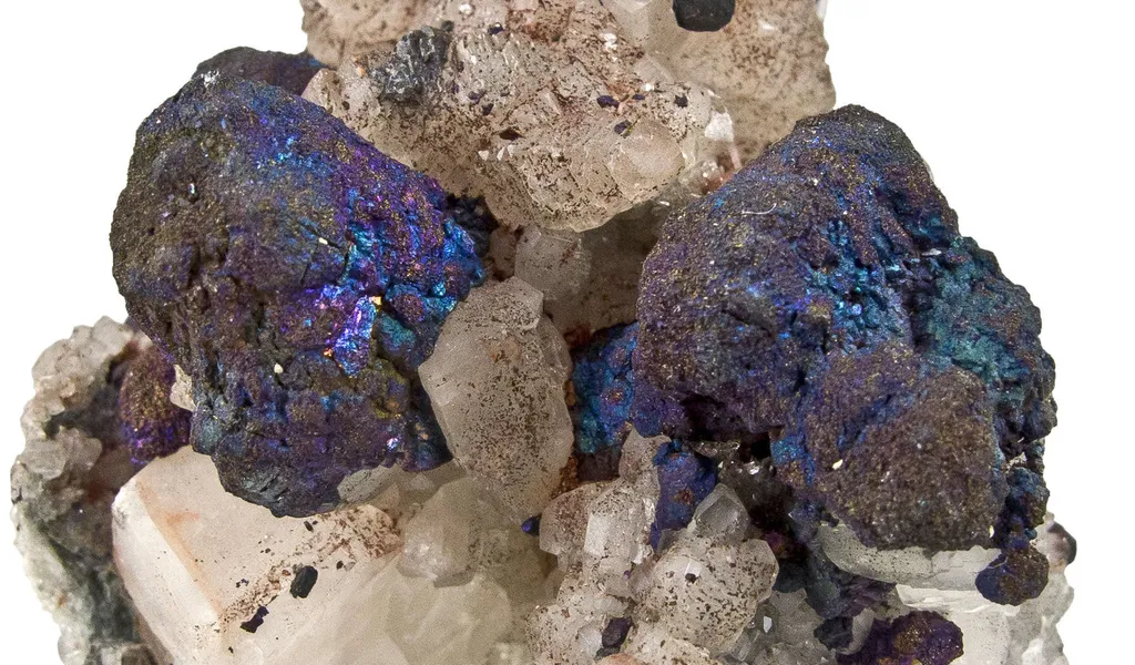Bornite on Calcite - image 2
