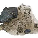 Bornite on Calcite - image 1