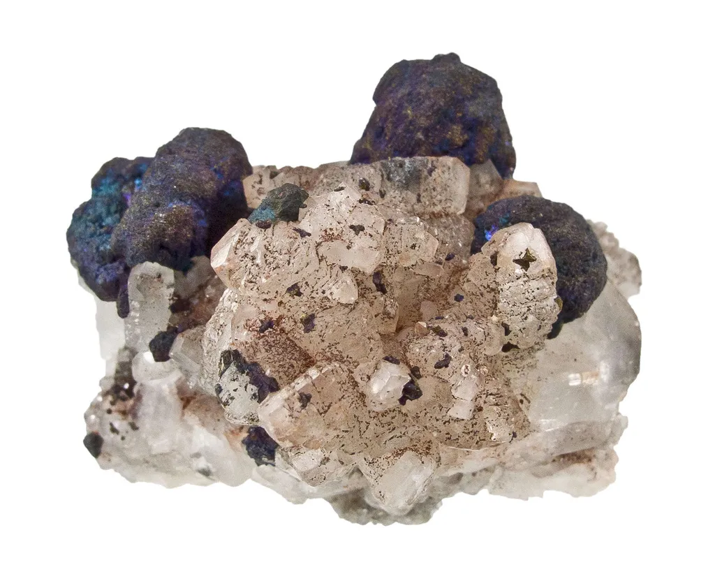 Bornite on Calcite - image 6