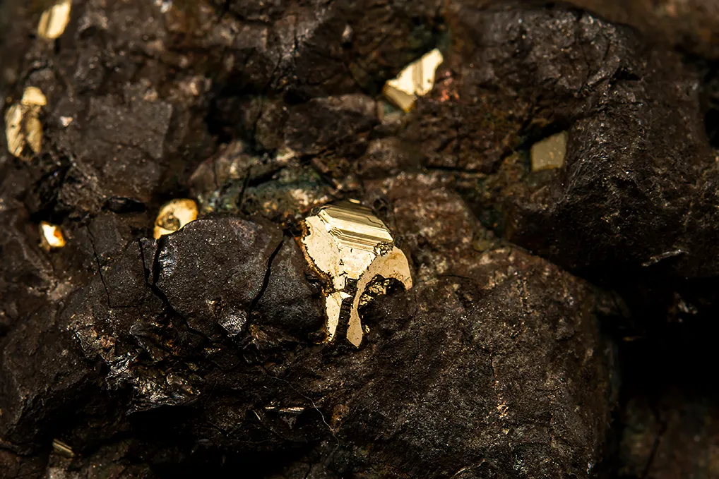 Bornite on Pyrite - image 2