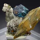 Bornite with Calcite and Quartz - image 1
