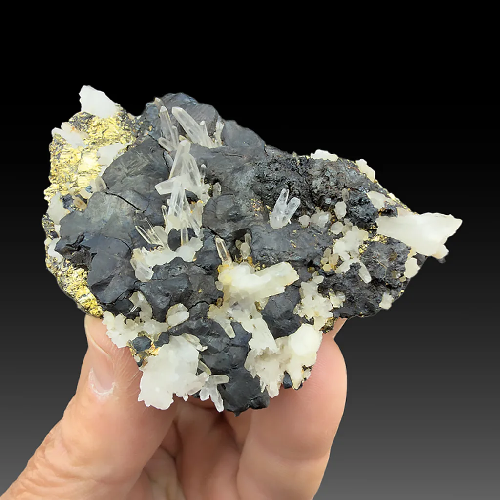 Bornite with Quartz, Pyrite image