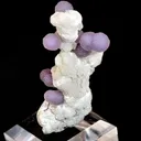 Botryoidal Amethyst on Prehnite - image 3