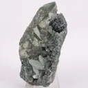Botryoidal Babingtonite & Coated Calcite with Chalcedony Natural Mineral Specimen - image 5
