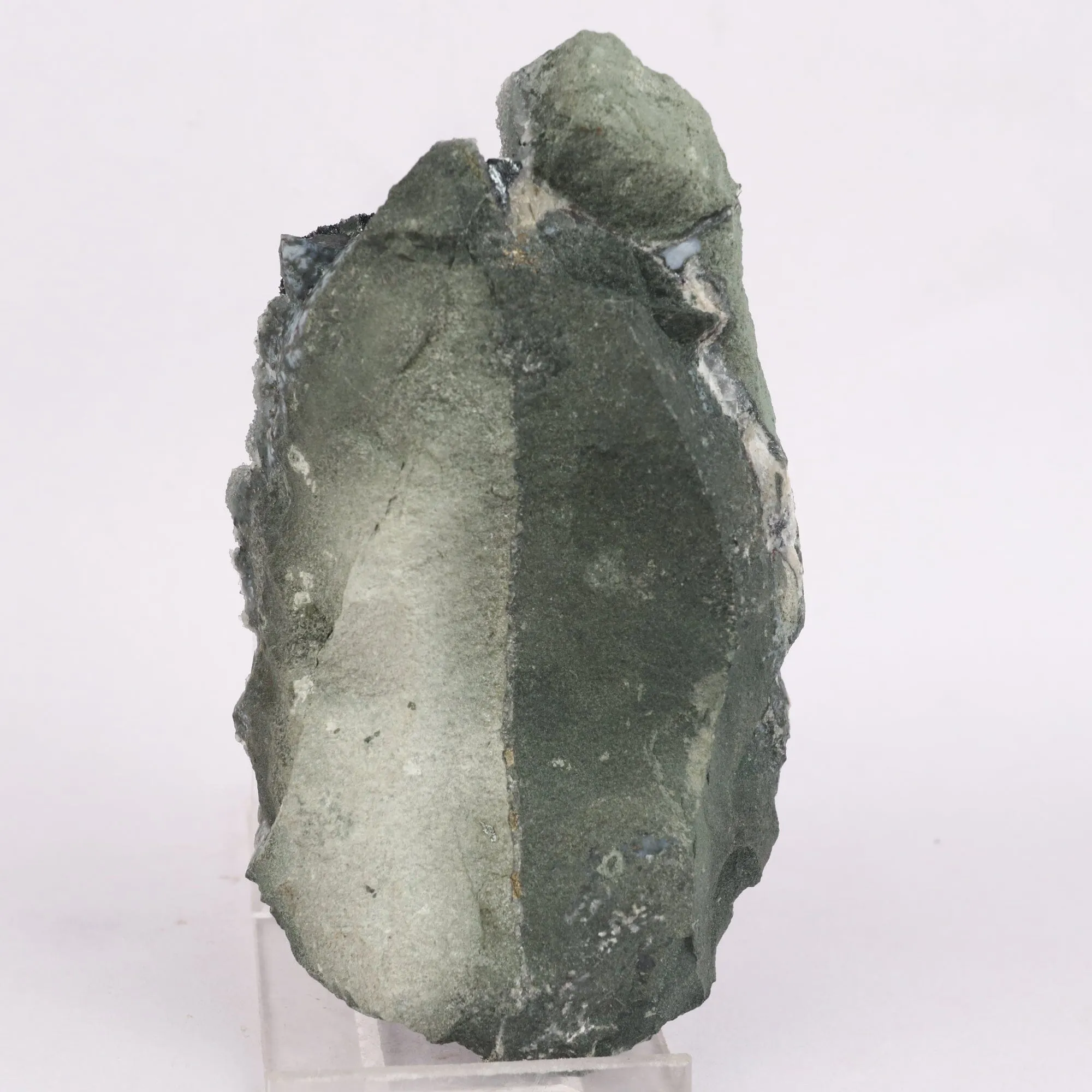 Botryoidal Babingtonite & Coated Calcite with Chalcedony Natural Mineral Specimen - image 4