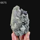 Botryoidal Babingtonite & Coated Calcite with Chalcedony Natural Mineral Specimen - image 7