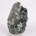 Botryoidal Babingtonite & Coated Calcite with Chalcedony Natural Mineral Specimen - image 2