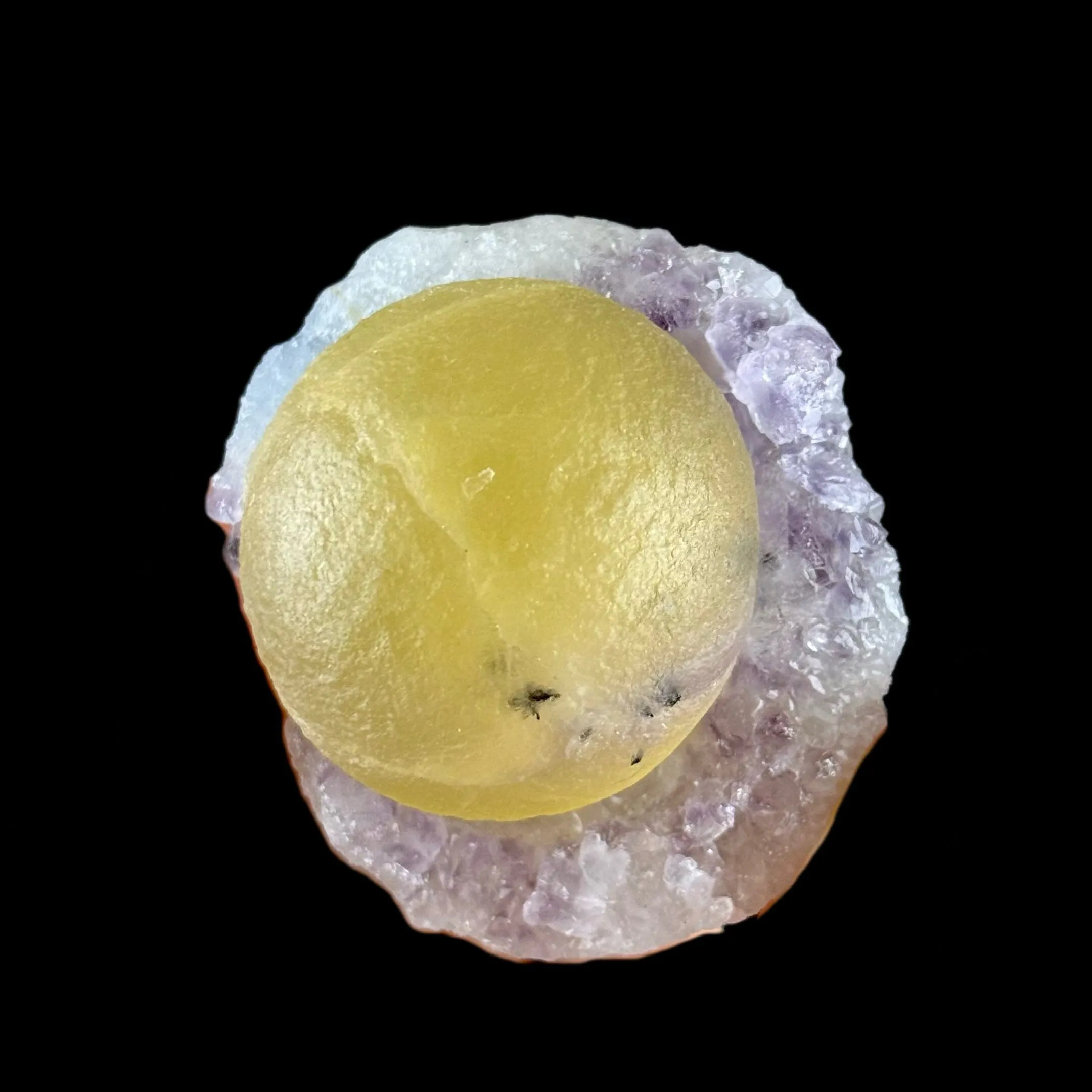 Botryoidal Fluorite on Amethyst | SELF STANDING | High Quality Mineral | Indian Minerals | Superb Minerals | Collectors Piece - image 2