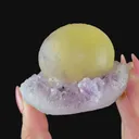 Botryoidal Fluorite on Amethyst | SELF STANDING | High Quality Mineral | Indian Minerals | Superb Minerals | Collectors Piece - image 5