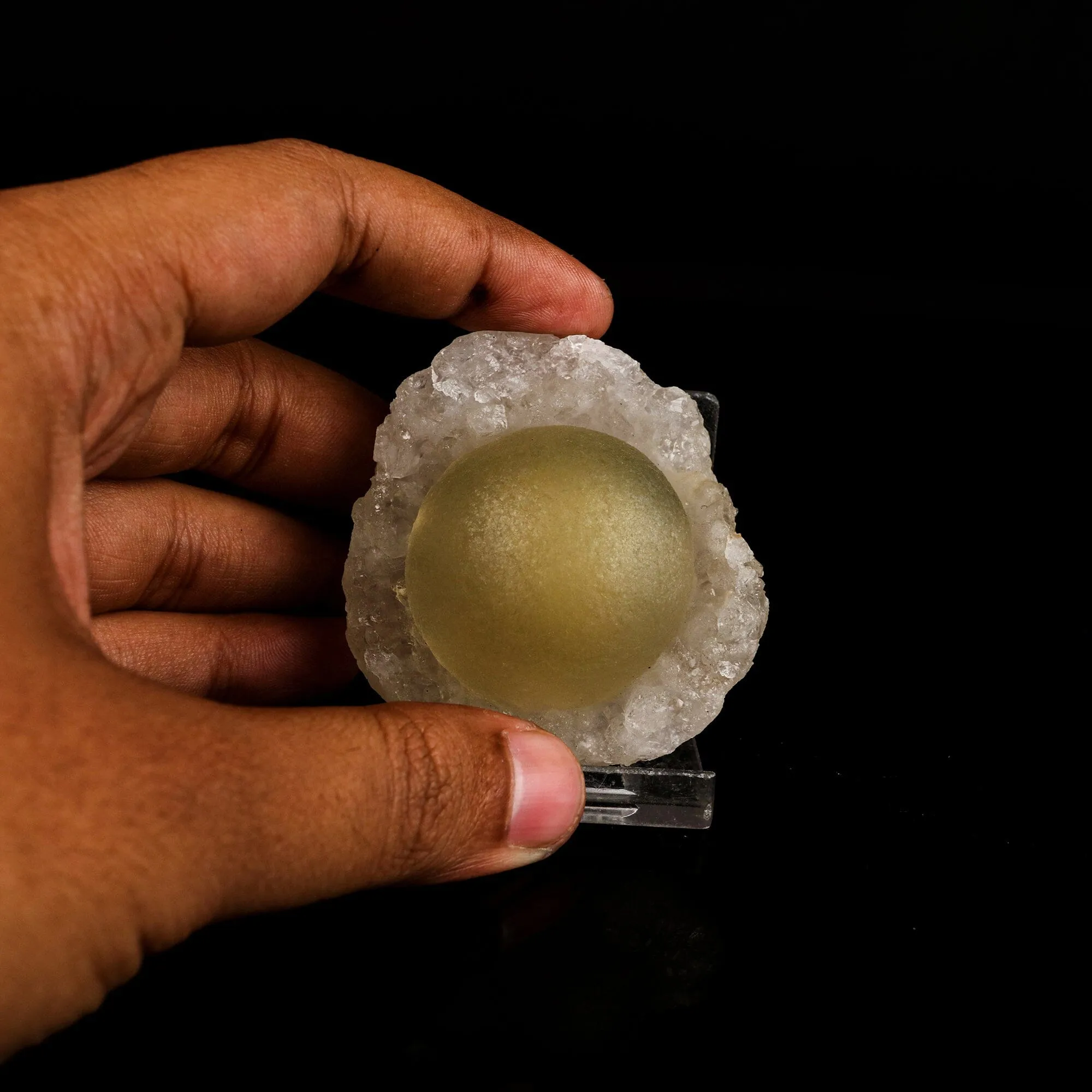 Botryoidal Fluorite on MM Quartz Rare Natural Mineral Specimen - image 4