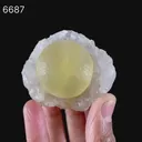 Botryoidal Fluorite on MM Quartz Rare Natural Mineral Specimen - image 6