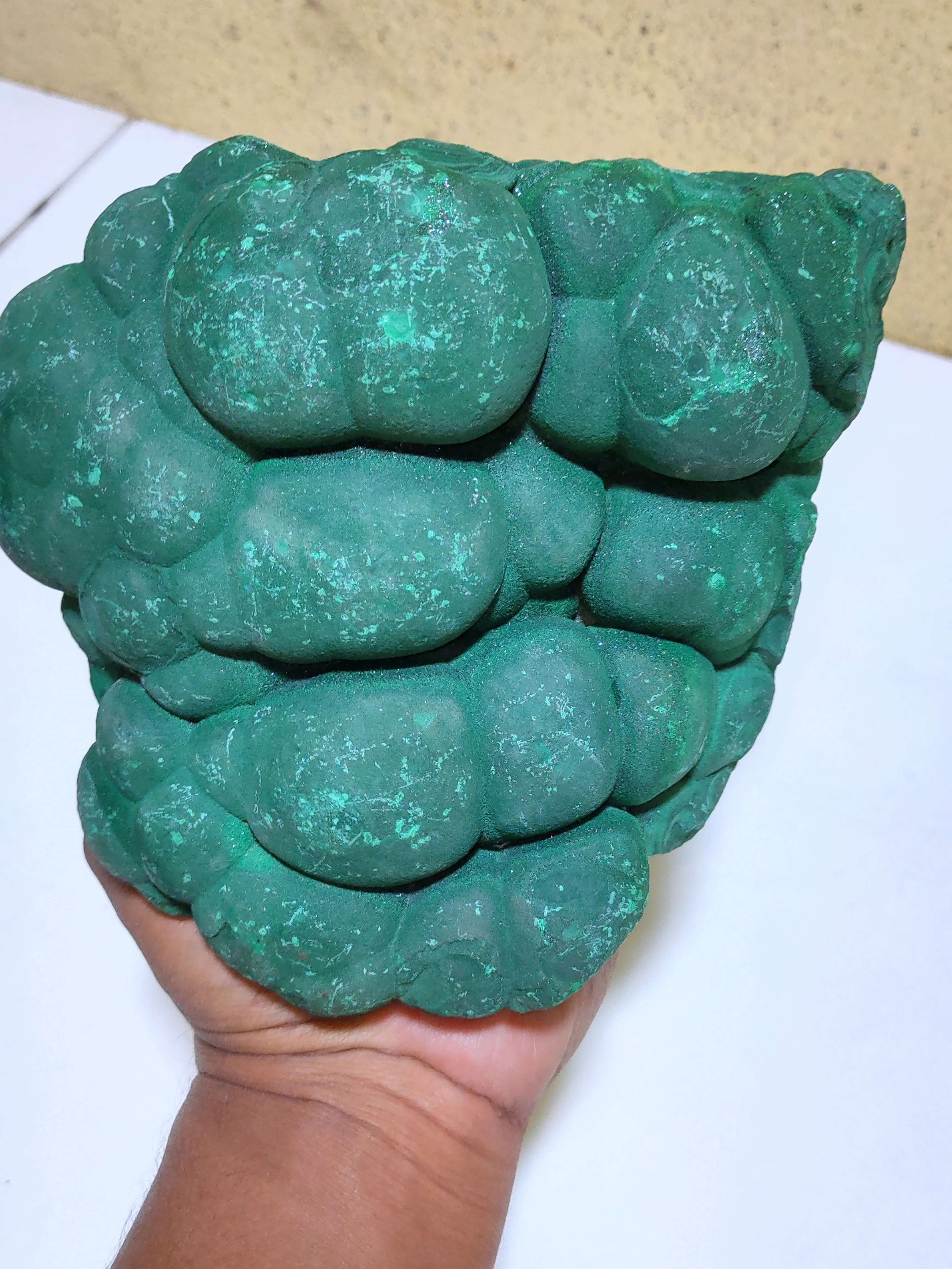 Botryoidal Malachite Specimen. - image 2