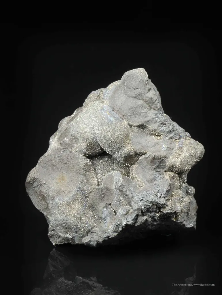 Botryoidal Native Arsenic and Dyscrasite With Lollingite Druse - image 2