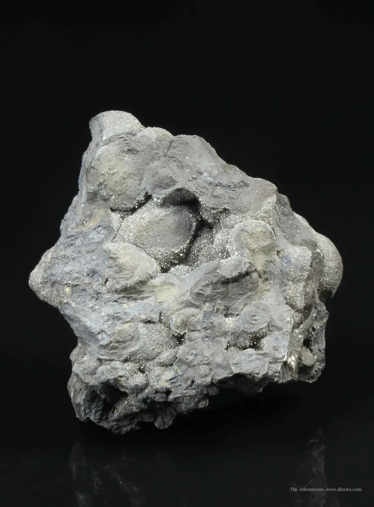 Botryoidal Native Arsenic and Dyscrasite With Lollingite Druse image
