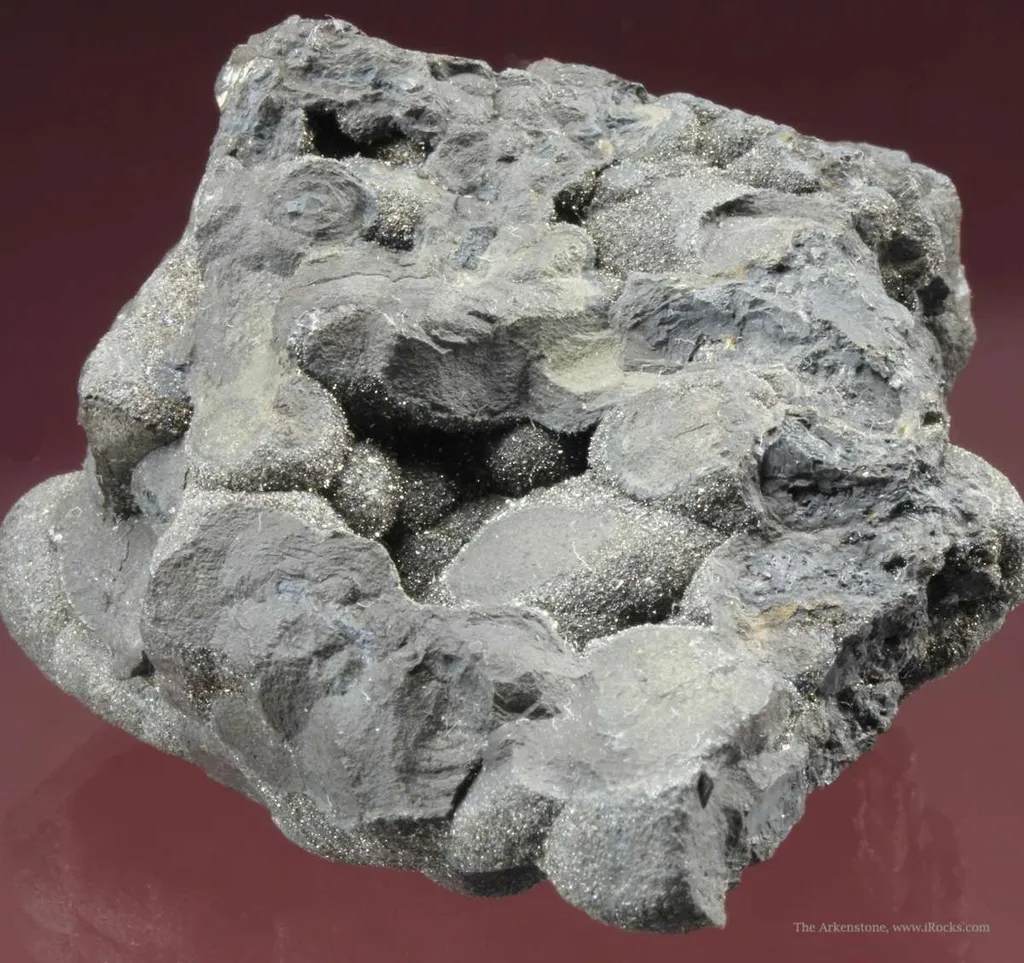 Botryoidal Native Arsenic and Dyscrasite With Lollingite Druse - image 3