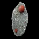 Botryoidal Red Fluorite on Quartz Plate – Indian Mineral Specimen from Nashik - image 3