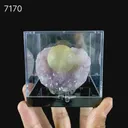 Botryoidal Yelllow Fluorite on Amethyst – Natural Mineral Specimen - image 7