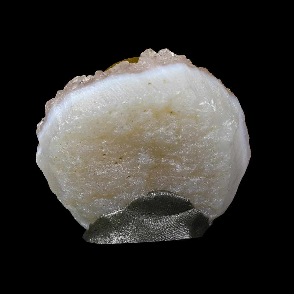 Botryoidal Yelllow Fluorite on Amethyst – Natural Mineral Specimen - image 6