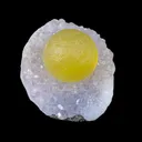 Botryoidal Yelllow Fluorite on Amethyst – Natural Mineral Specimen - image 2